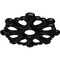 Ekena Millwork Angel Ceiling Medallion (Fits Canopies up to 4 3/8"), 20 7/8"OD x 3 5/8"ID x 1"P, Jet Black CM20ANBLF - alternate 2